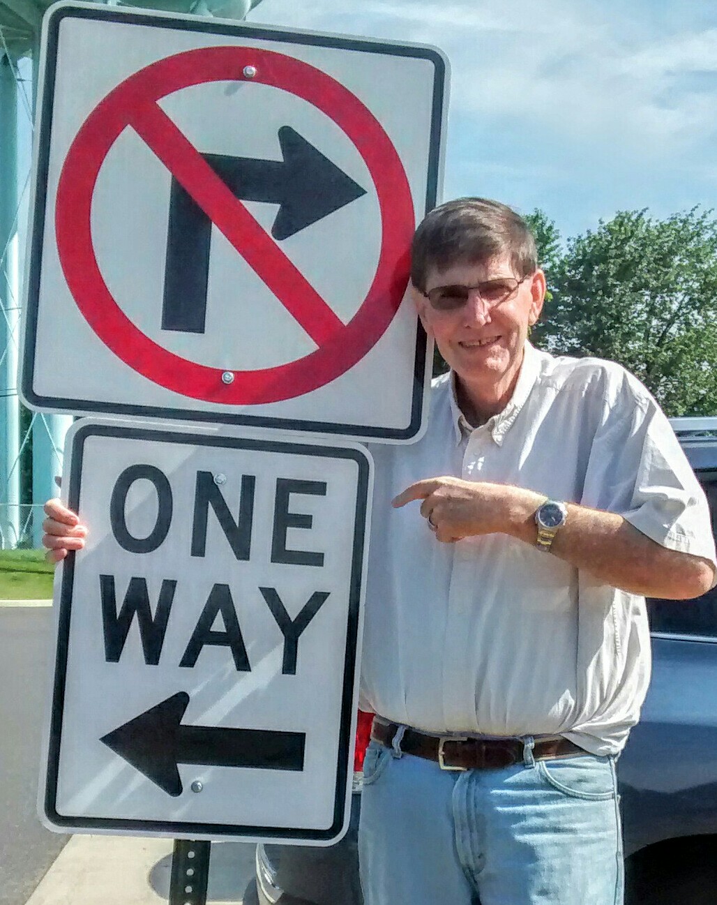 Christ's love demands that we tear down these emblems of oppression and intolerance, which are shameful attempts to legislate morality by imposing hateful restrictions on directionally-challenged people. ~ www.CrossroadJunction.com